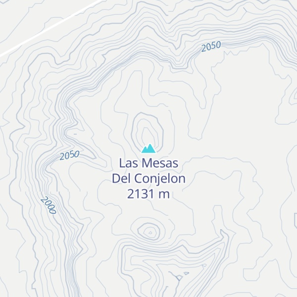Map of Las Mesas Del Conjelon