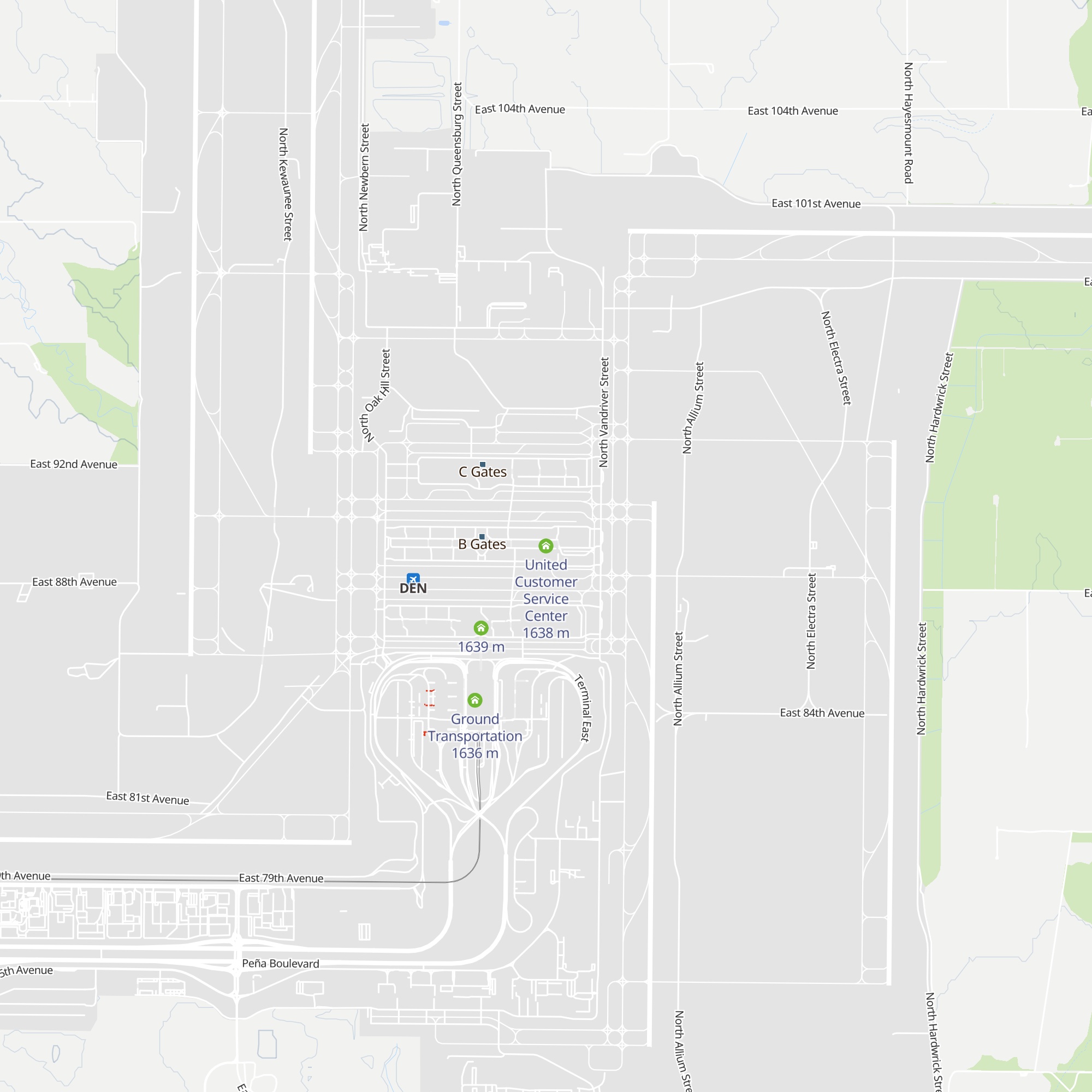 United Customer Service Center map