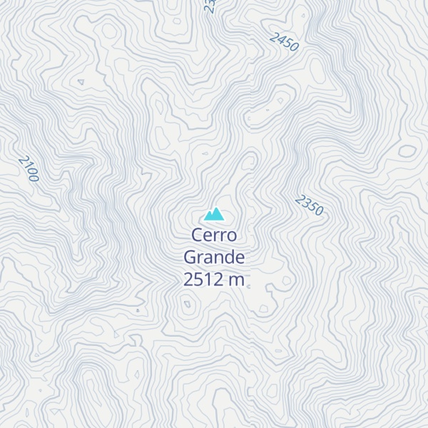 Map of Cerro Grande