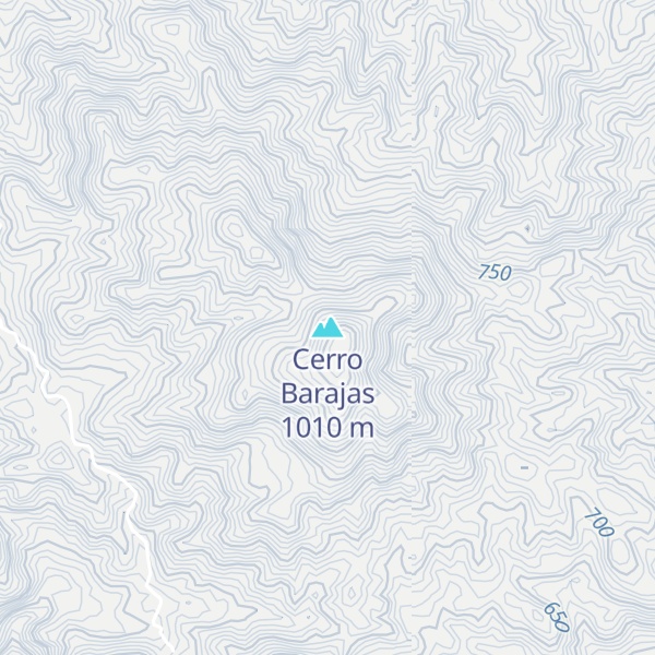 Map of Cerro Barajas