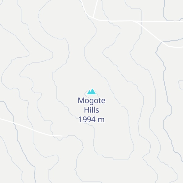 Map of Mogote Hills