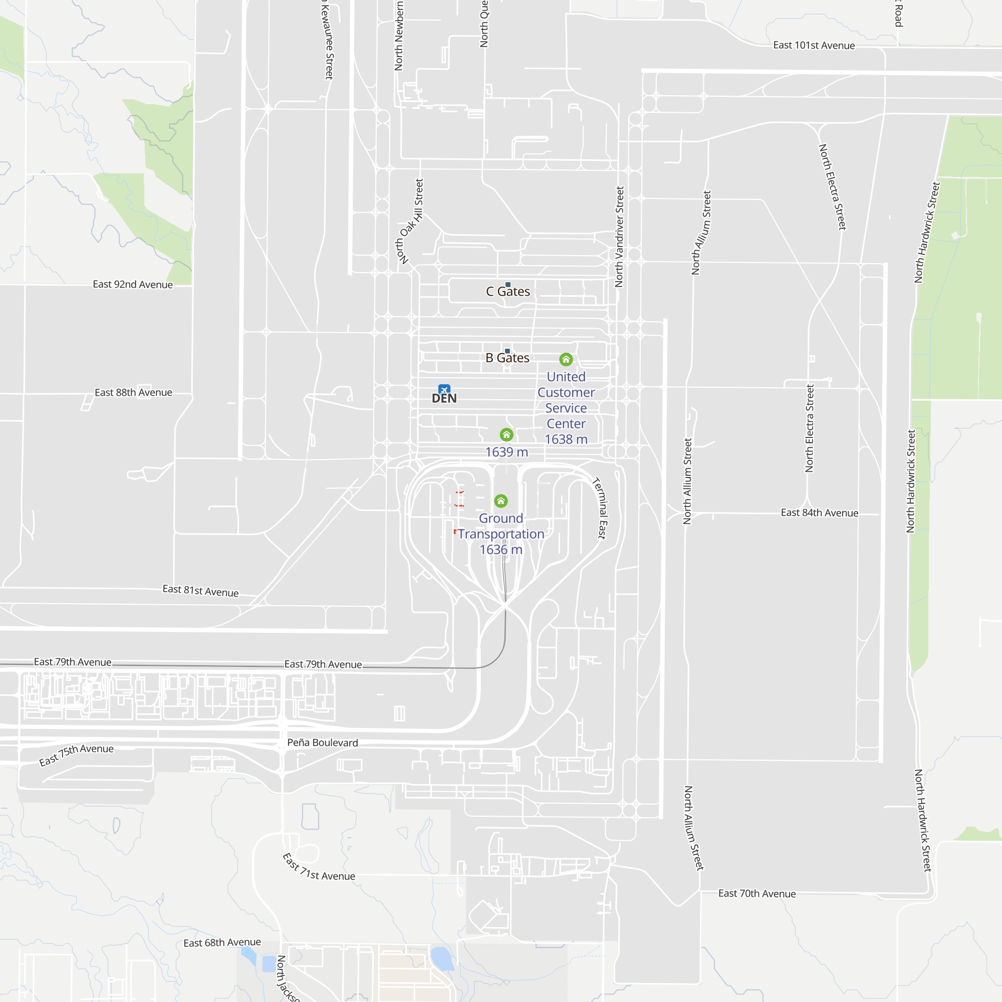 Ground Transportation map