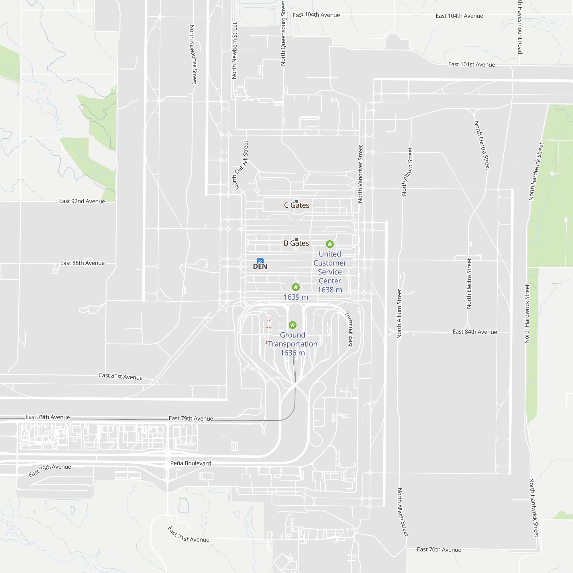 Frontier Customer Service map