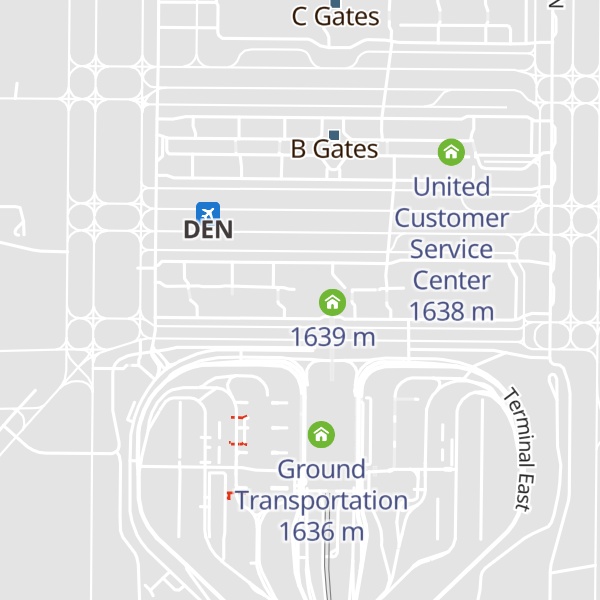 Map of Frontier Customer Service
