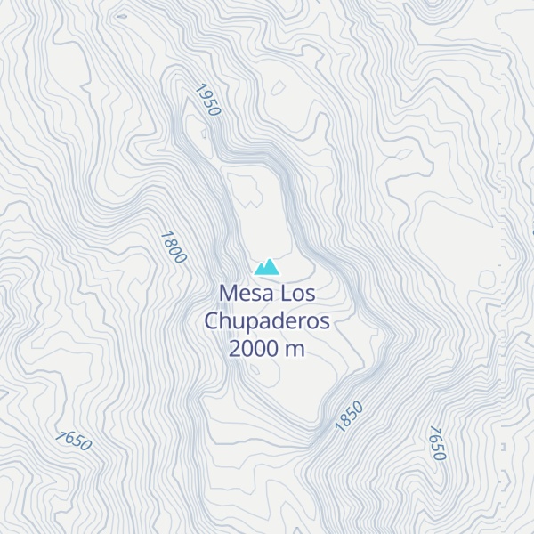 Map of Mesa Los Chupaderos