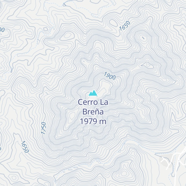 Map of Cerro La Breña