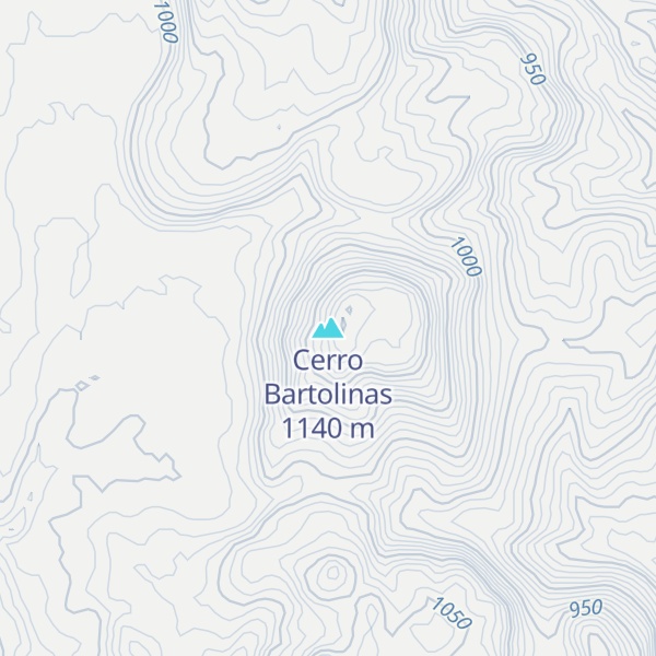 Map of Cerro Bartolinas