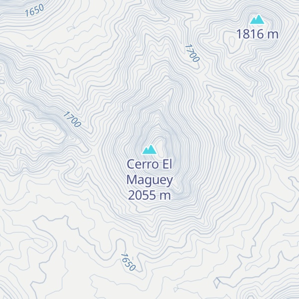 Map of Cerro El Maguey