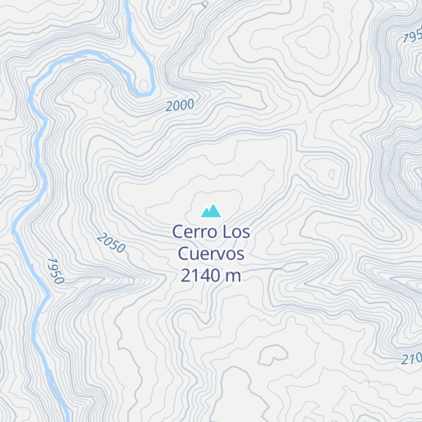 Map of Cerro Los Cuervos