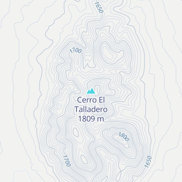 Map of Cerro El Talladero