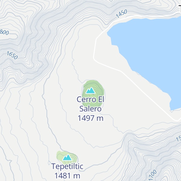 Map of Cerro El Salero
