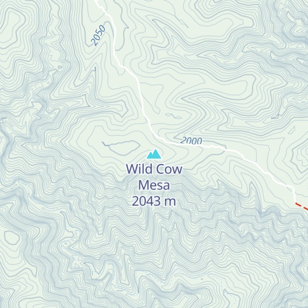 Map of Wild Cow Mesa