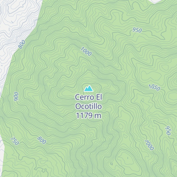 Map of Cerro El Ocotillo