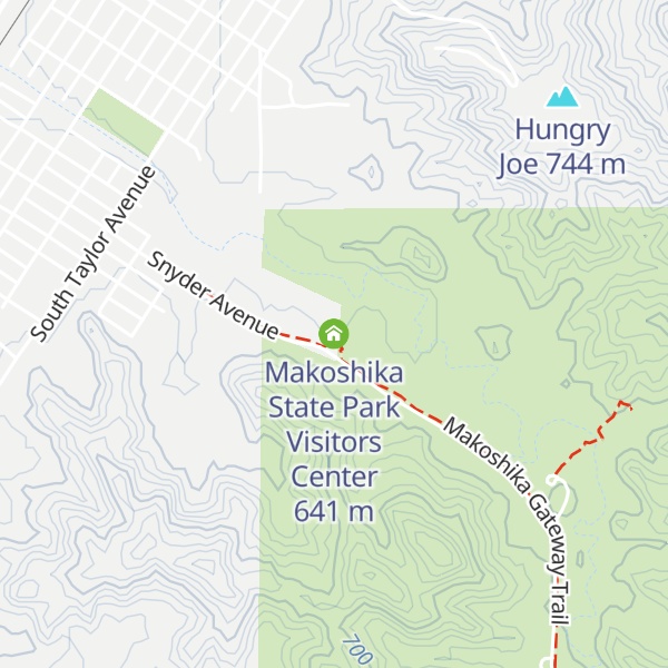 Map of Makoshika State Park Visitors Center