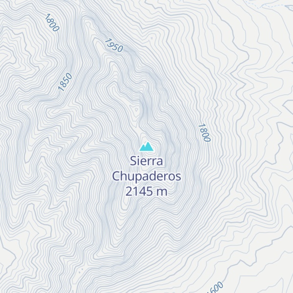 Map of Sierra Chupaderos