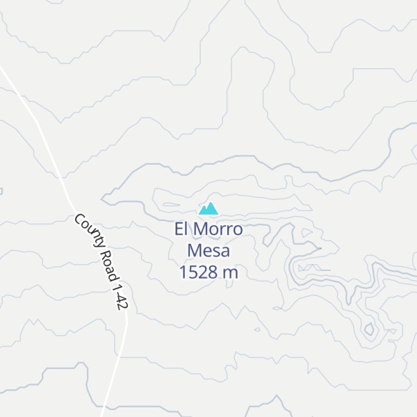 Map of El Morro Mesa