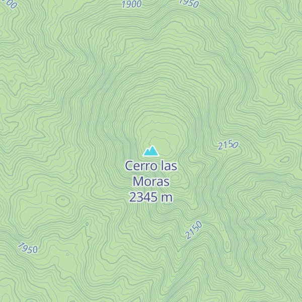 Map of Cerro las Moras