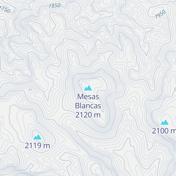 Map of Mesas Blancas