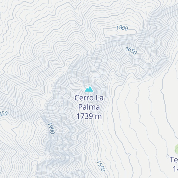 Map of Cerro La Palma