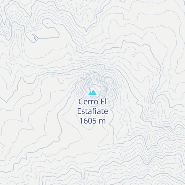 Map of Cerro El Estafiate