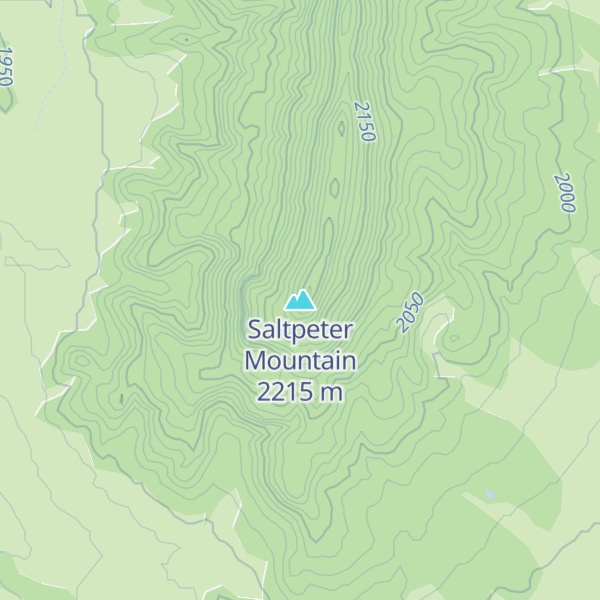 Map of Saltpeter Mountain