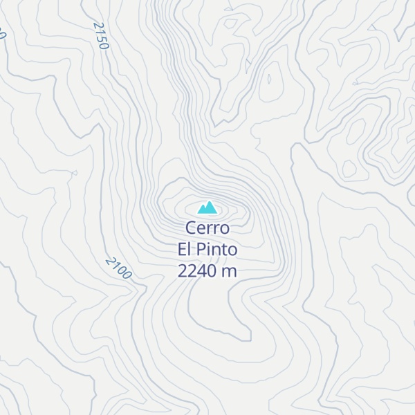 Map of Cerro El Pinto