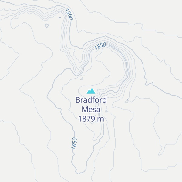 Map of Bradford Mesa