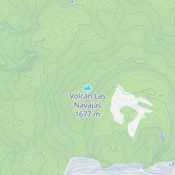 Map of Volcán Las Navajas