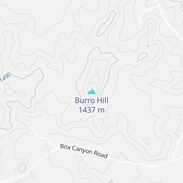 Map of Burro Hill