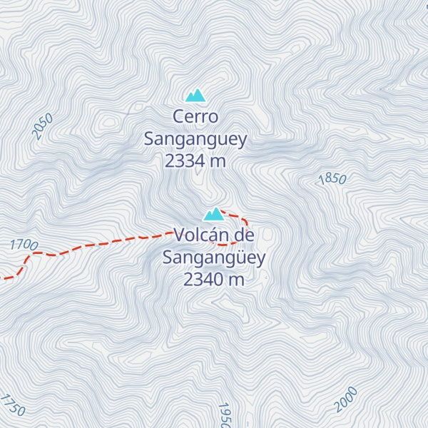 Map of Volcán de Sangangüey