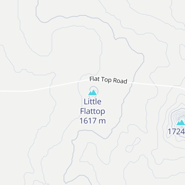 Map of Little Flattop