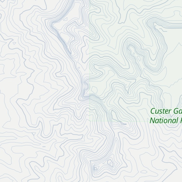 Map of South Chalk Buttes