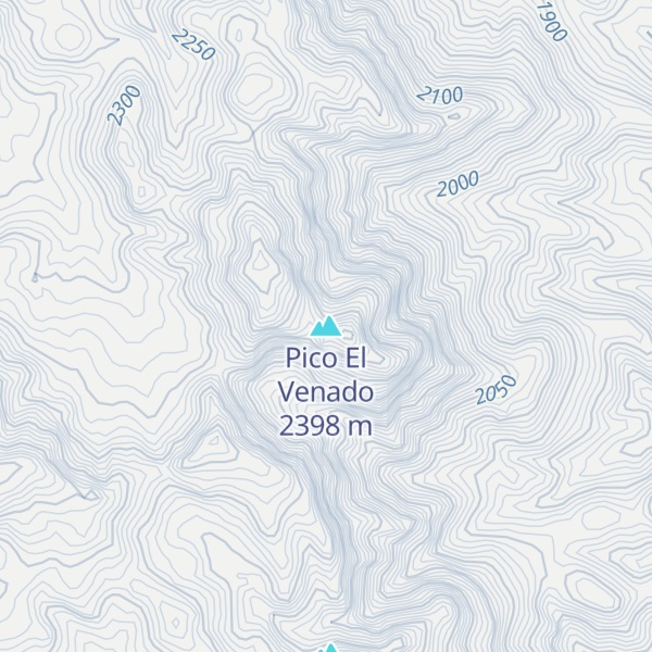 Map of Pico El Venado