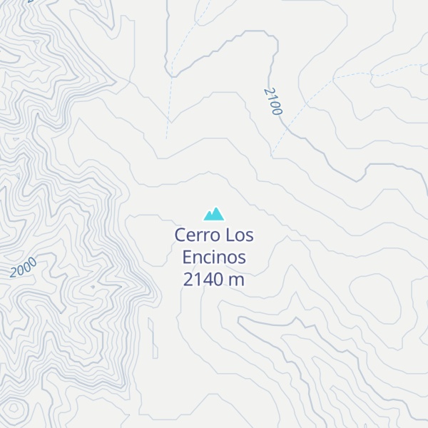 Map of Cerro Los Encinos