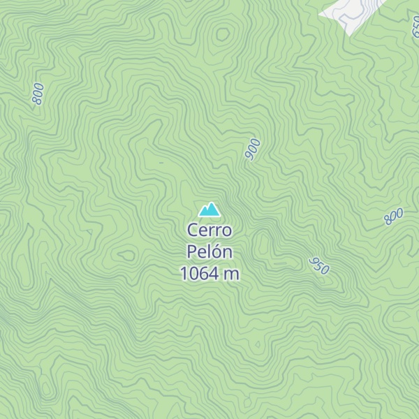 Map of Cerro Pelón