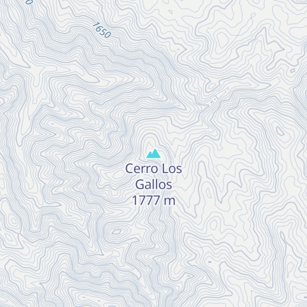 Map of Cerro Los Gallos