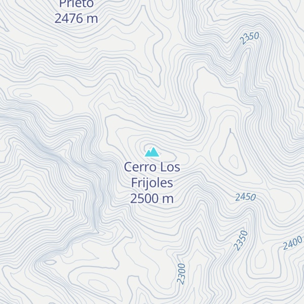 Map of Cerro Los Frijoles