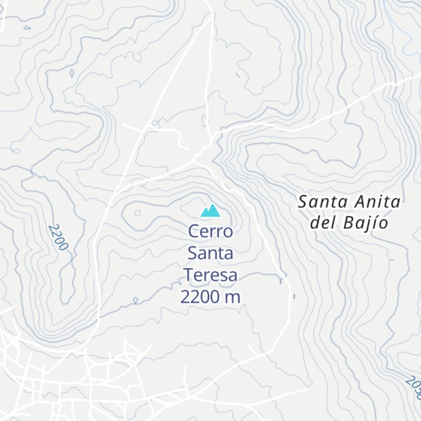 Map of Cerro Santa Teresa