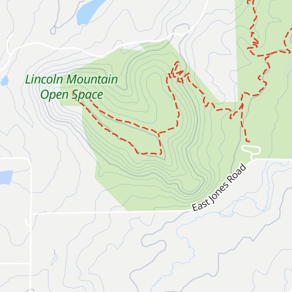 Map of Lincoln Mountain