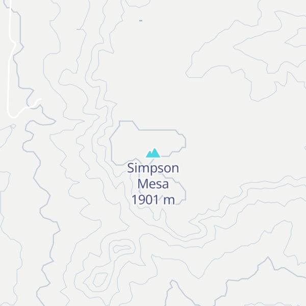 Map of Simpson Mesa