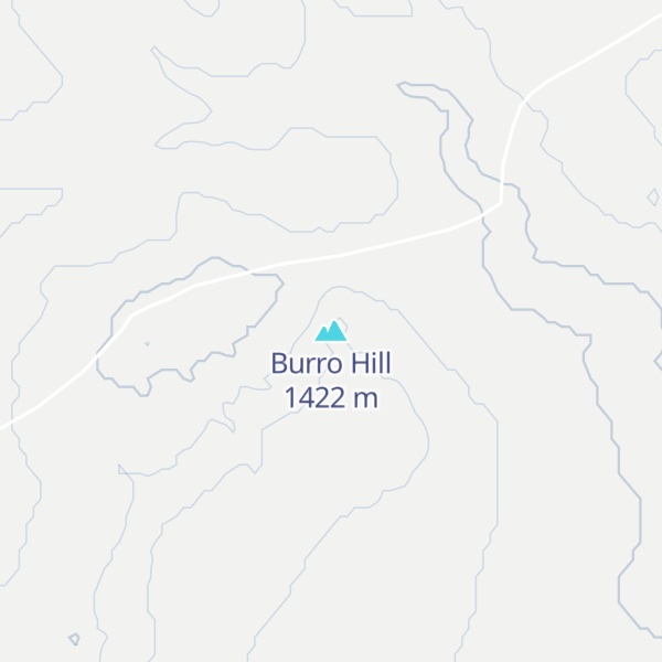 Map of Burro Hill