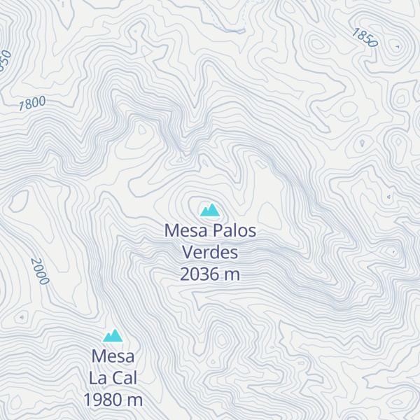 Map of Mesa Palos Verdes