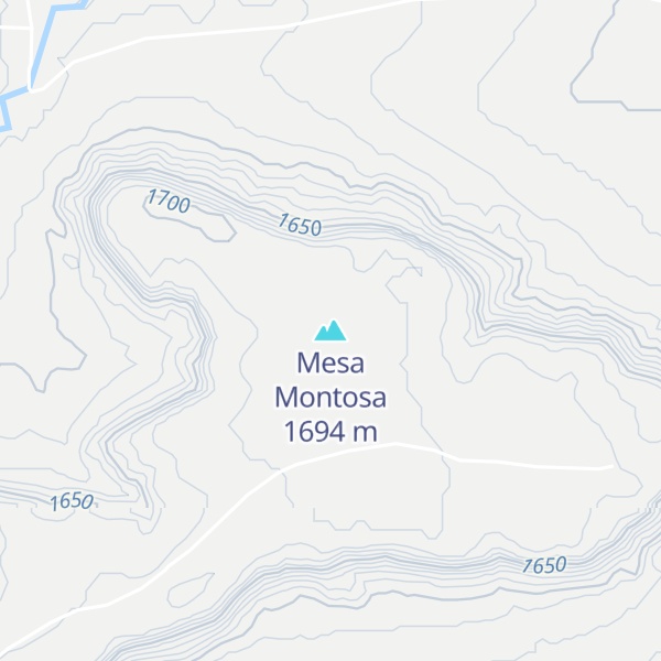 Map of Mesa Montosa