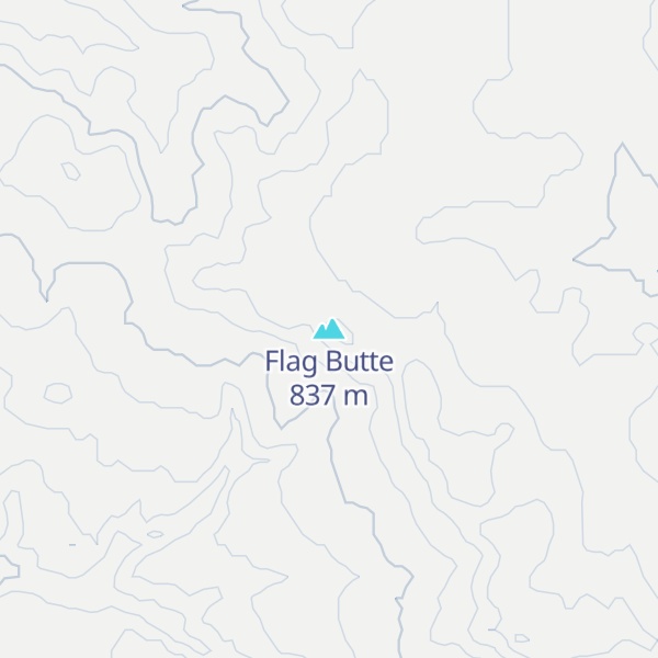 Map of Flag Butte