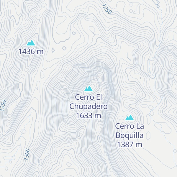 Map of Cerro El Chupadero