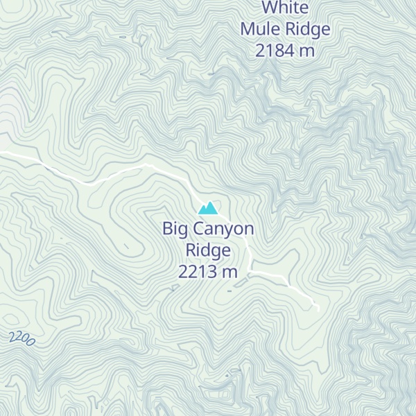 Map of Big Canyon Ridge
