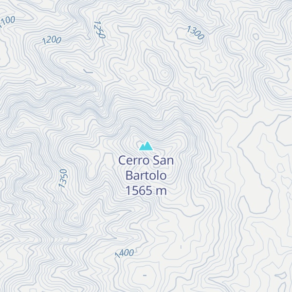 Map of Cerro San Bartolo