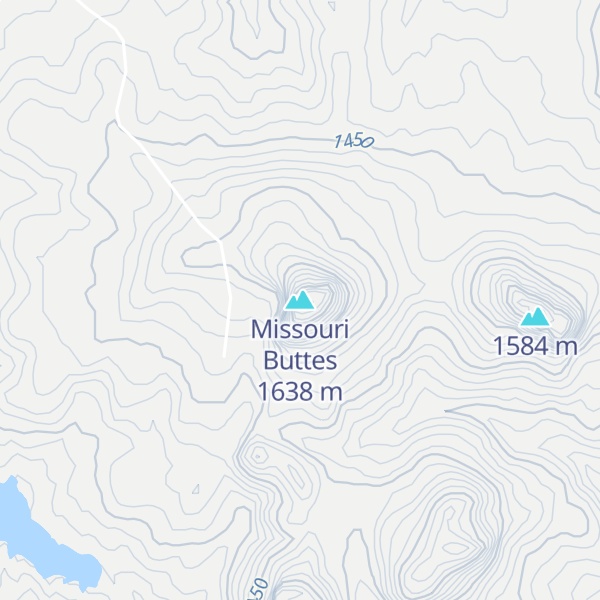 Map of Missouri Buttes