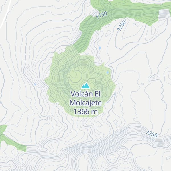 Map of Volcán El Molcajete