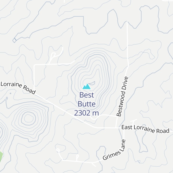 Map of Best Butte
